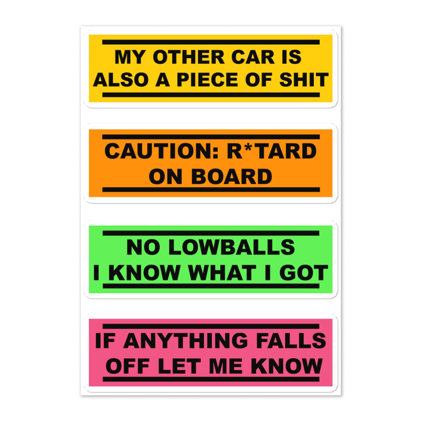 classic bumper stickers